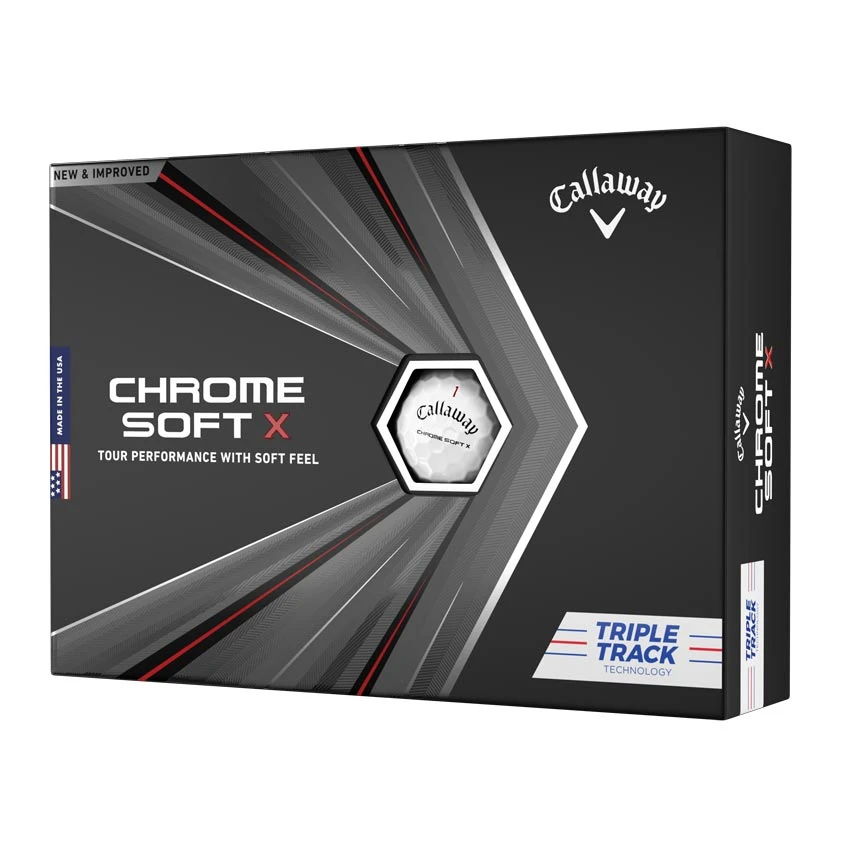 Callaway Chrome Soft X Triple Track Golf Ball 3 Callaway Chrome Soft X Triple Track Golf Ball