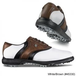 Footjoy FJ Originals Cleatd Plain Toe Twin Saddle Shoes -Fairway Golf Sale FTJ1066 1066c