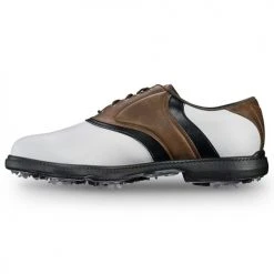 Footjoy FJ Originals Cleatd Plain Toe Twin Saddle Shoes -Fairway Golf Sale FTJ1066 1066d