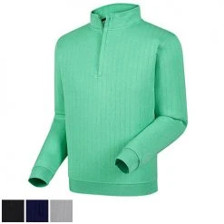 FootJoy Drop Needle Half Zip Gathered Waist