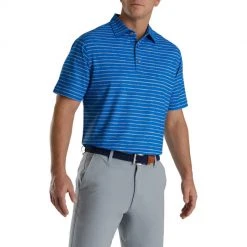 Footjoy Chalk Line Print Stretch Pique Self Collar -Fairway Golf Sale FTJ1351b