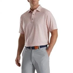 Footjoy Lisle Leaping Dolphins Print Self Collar -Fairway Golf Sale FTJ1352b