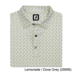 Footjoy Lisle Leaping Dolphins Print Self Collar -Fairway Golf Sale FTJ1352e
