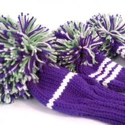 Jan Craig Purple White Meadow Stripe Headcover Set -Fairway Golf Sale JCG0004 4b
