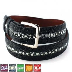 Jacob Hill Leather Rowstone Stingray 1 1/2 Leather Belts