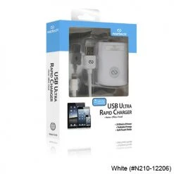 Naztech 2.1A Lightning 8 Pin Travel Charger -Fairway Golf Sale NAZ0004 4d