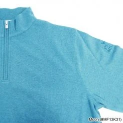 Peter Millar Heather Interlock Quarter Zip Sweaters W/ Logo -Fairway Golf Sale PTM0003 3b