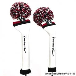 RocketTour Victory Stripe Knit Pom Pom Headcover -Fairway Golf Sale ROC0013c