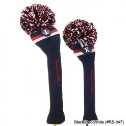 RocketTour Victory Stripe Knit Pom Pom Headcover -Fairway Golf Sale ROC0013d