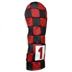 Rose & Fire Checkered Premium USA Leather Headcover 10 Rose & Fire Checkered Premium USA Leather Headcover -Fairway Golf Sale RSF0042 42b
