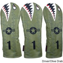 Rose & Fire Bomber/Warhawk Premium USA Leather Headcover -Fairway Golf Sale RSF0054e