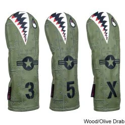 Rose & Fire Bomber/Warhawk Premium USA Leather Headcover -Fairway Golf Sale RSF0054g