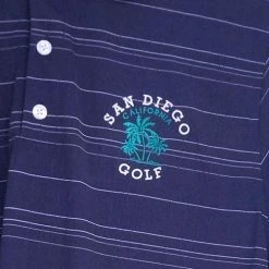 San Diego Gifts San Diego Gift Three Color Textured Stripe Polo Shirts -Fairway Golf Sale SAG0025 25b