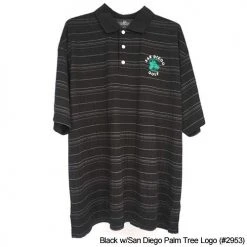 San Diego Gifts San Diego Gift Three Color Textured Stripe Polo Shirts -Fairway Golf Sale SAG0025 25c