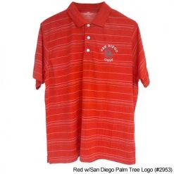 San Diego Gifts San Diego Gift Three Color Textured Stripe Polo Shirts -Fairway Golf Sale SAG0025 25e