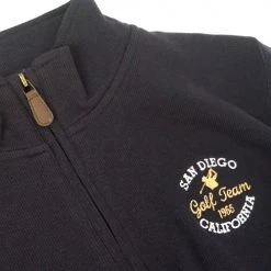 San Diego Gifts San Diego Gift 1/4 Zip Flat Back Rib Pullovers (#9175) -Fairway Golf Sale SAG0030 30e