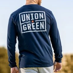 Union Green Double Hit Grit Long Sleeve T-Shirt -Fairway Golf Sale UNG0005b