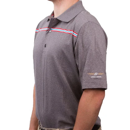VokeyDesign Vokey Design FJ ProDry Lisle Chest Stripe Polo Shirts 4 VokeyDesign Vokey Design FJ ProDry Lisle Chest Stripe Polo Shirts - Image 2